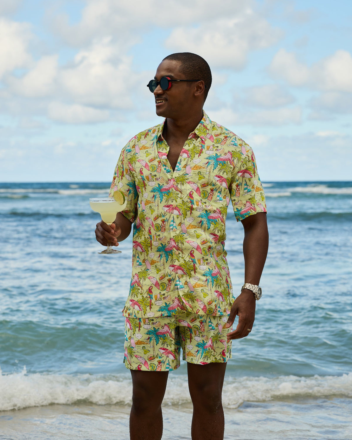 Margaritaville by Kenny Flowers – Welcome to Margaritaville - Lime – Short Sleeve Shirt