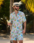 Margaritaville by Kenny Flowers – Welcome to Margaritaville - Ocean Blue – Short Sleeve Shirt