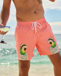 Margaritaville by Kenny Flowers – The Match Your Parrots - Coral – Swim Trunks