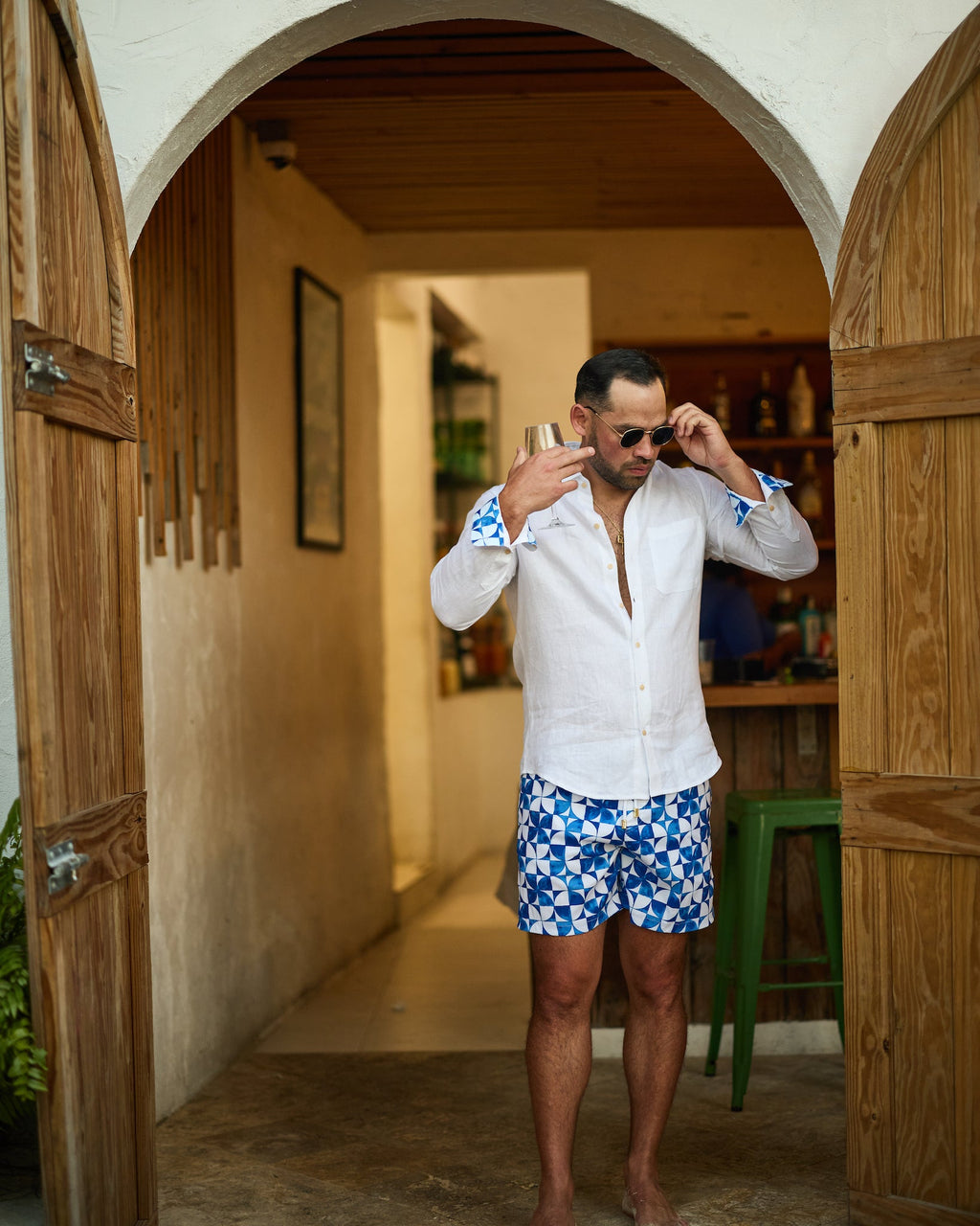 The Greece - Long Sleeve Linen Shirt