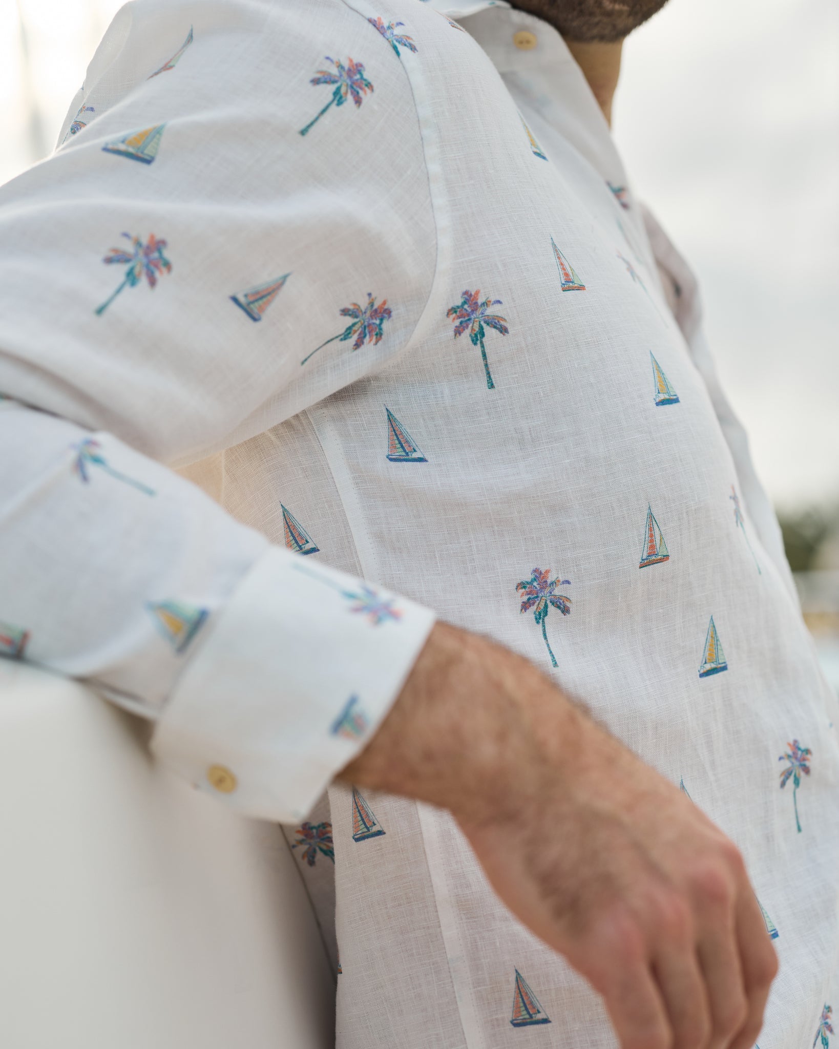 The Yacht Club - Long Sleeve Linen Shirt