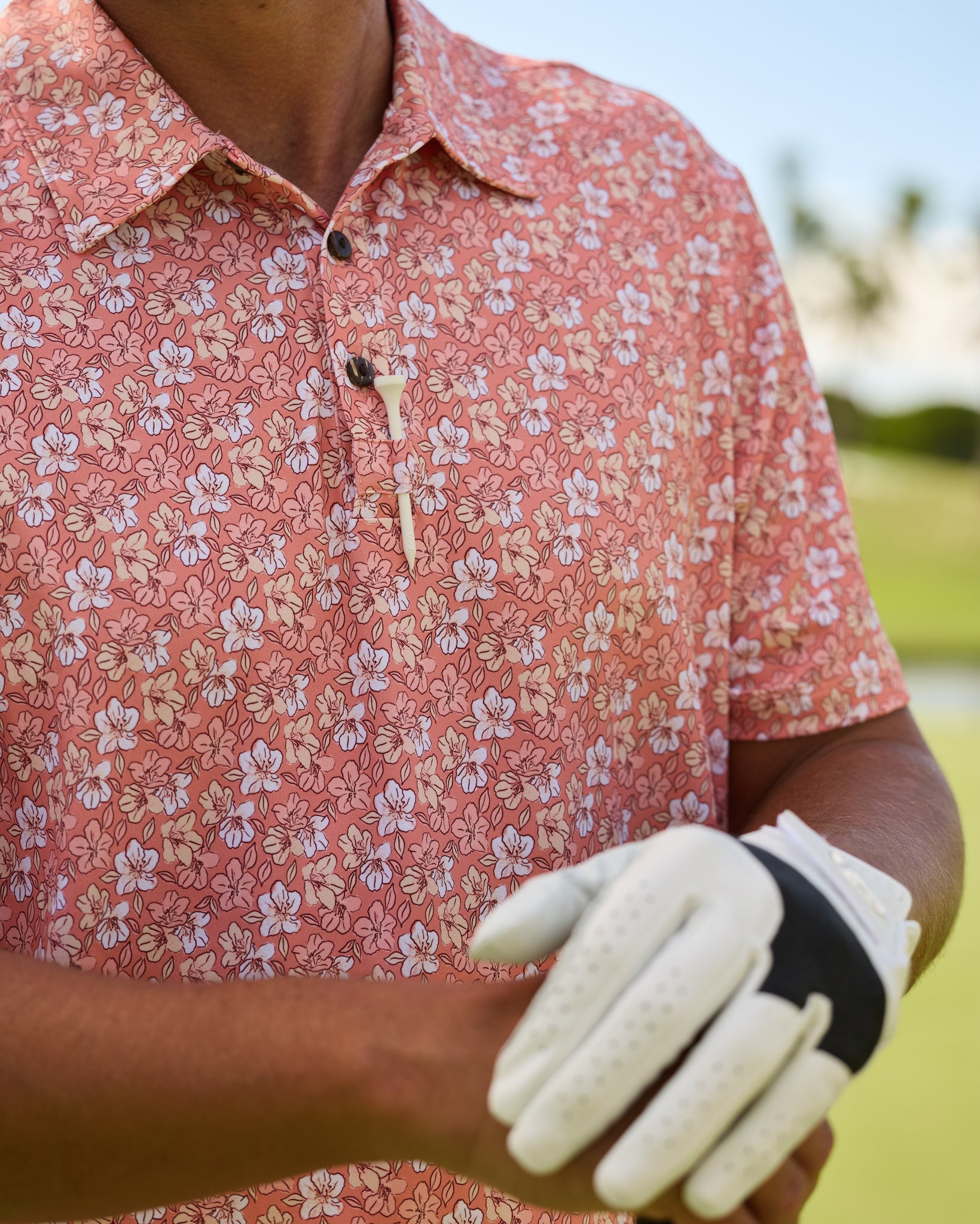 The Azaleas - Sunset Golf Shirt