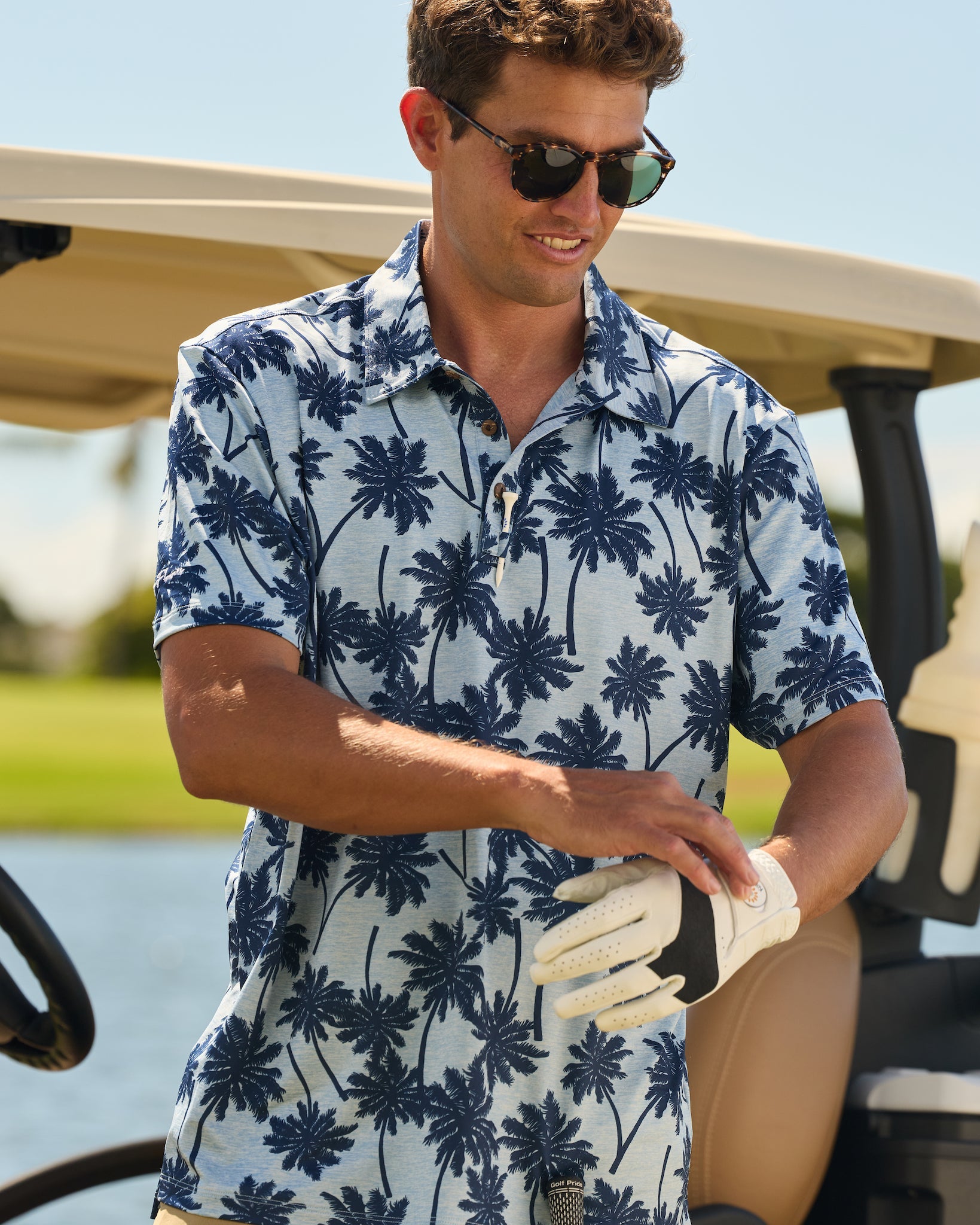 The Palmera - Heathered Golf Shirt