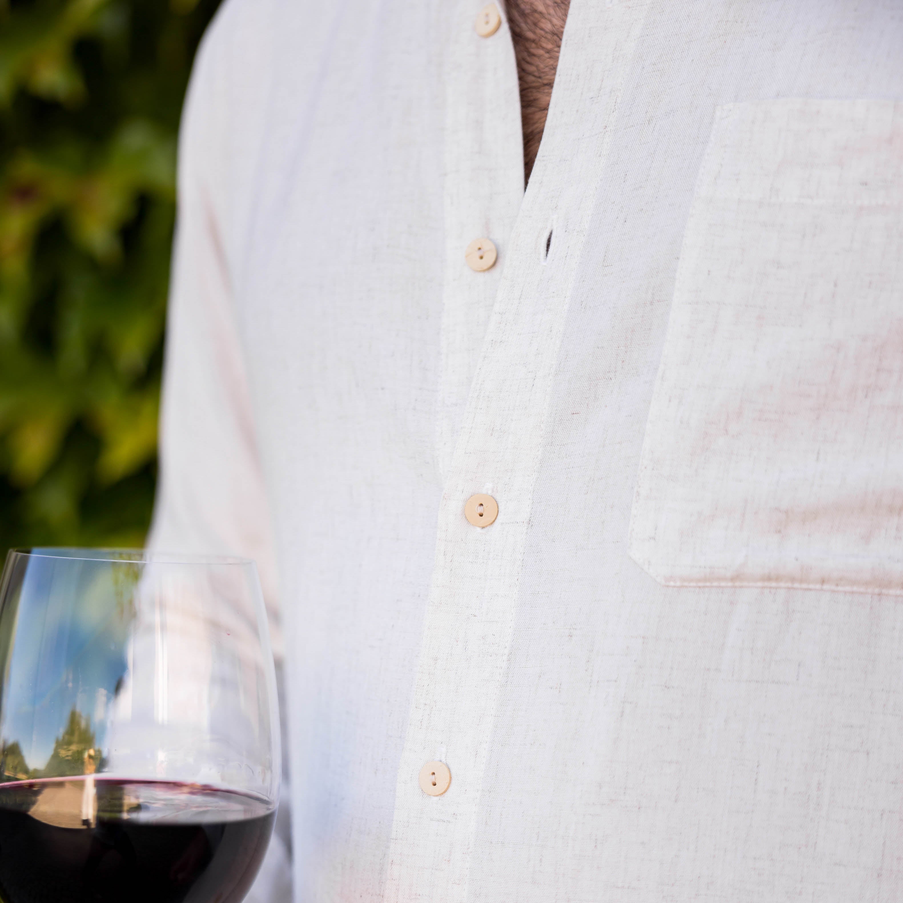The Taste Maker - Long Sleeve Linen Blend Shirt