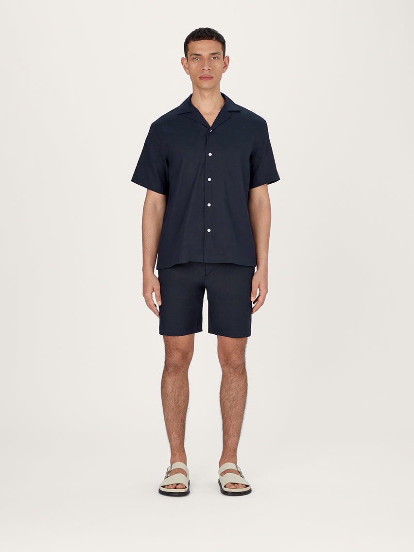 The 12 Shorts Linen 9" || Navy | Linen
