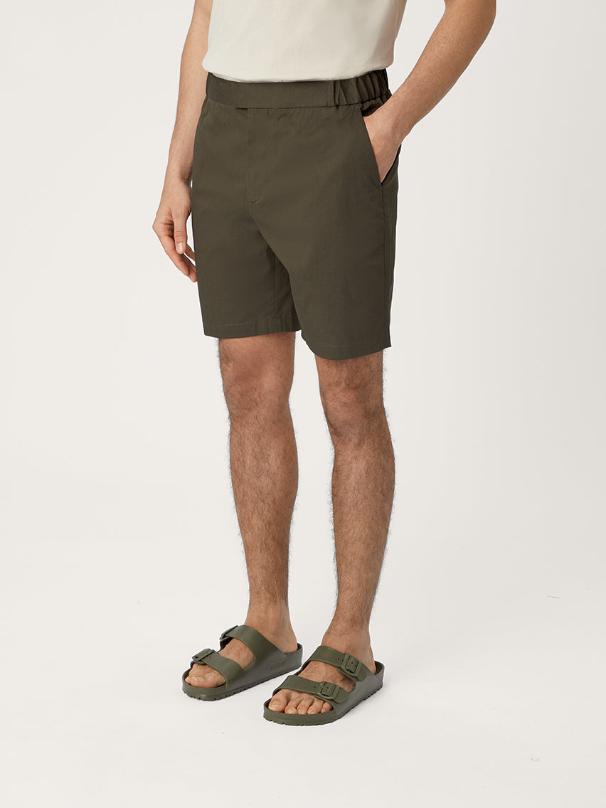 The 12 Shorts 9" || Khaki | Stretch Cotton
