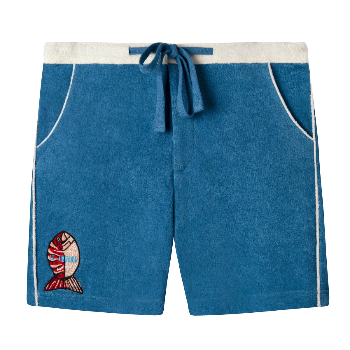 'Le Sirenuse' Pop-On Shorts (Mediterranean Blue)