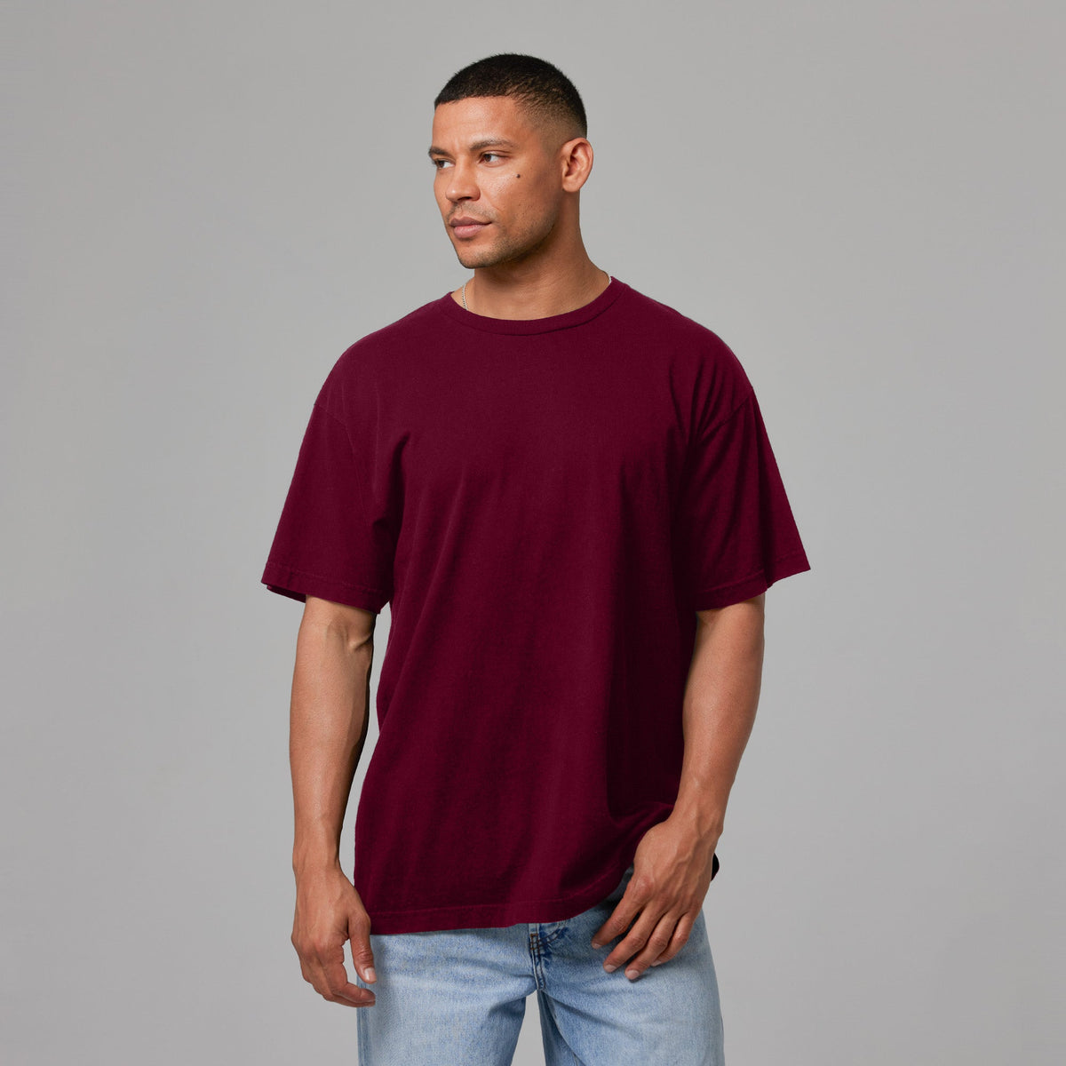 MENS DROP SHOULDER TEE 6 PACK