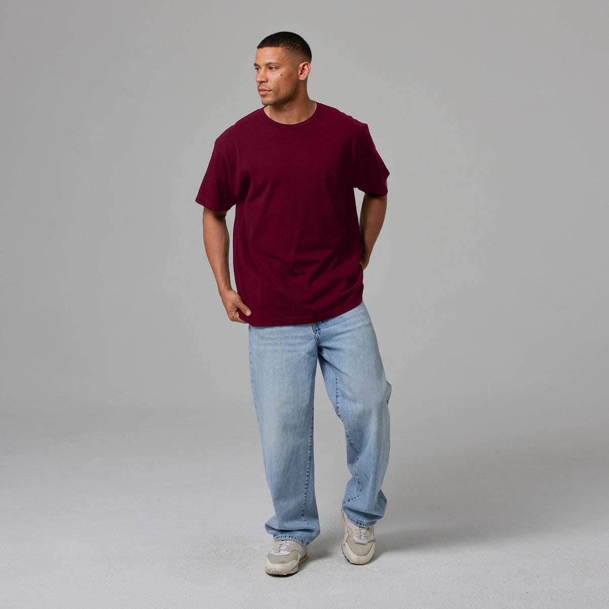 MENS DROP SHOULDER TEE 6 PACK