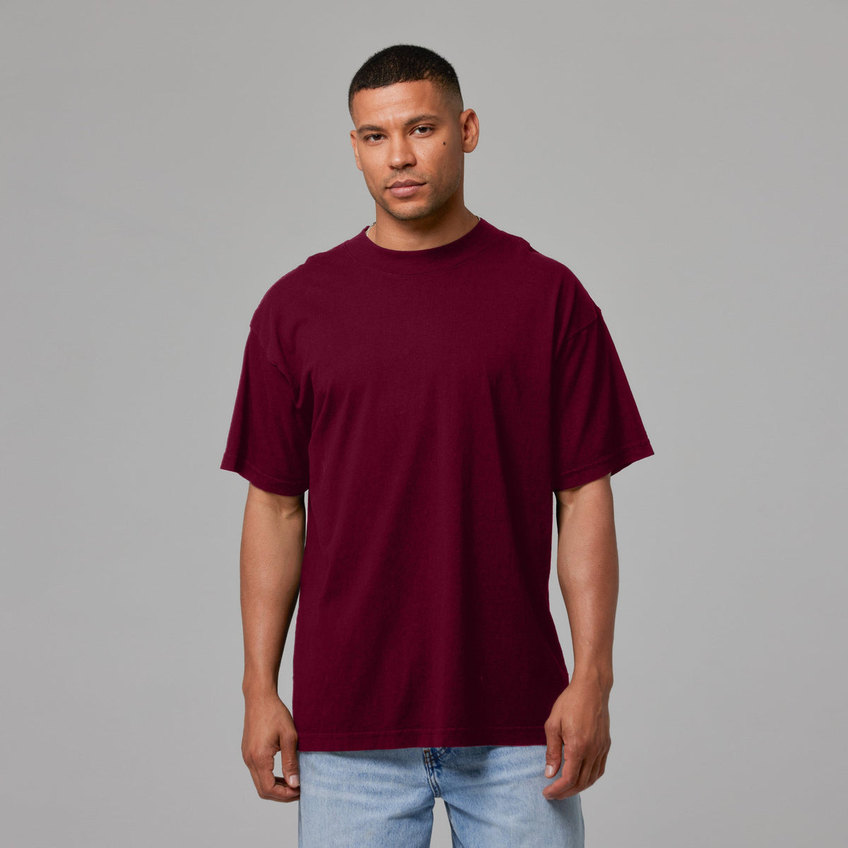 MENS MOCK NECK TEE 6 PACK