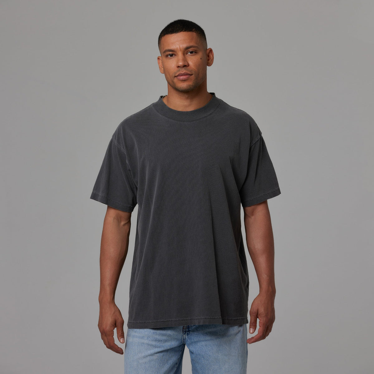 MENS MOCK NECK TEE 6 PACK