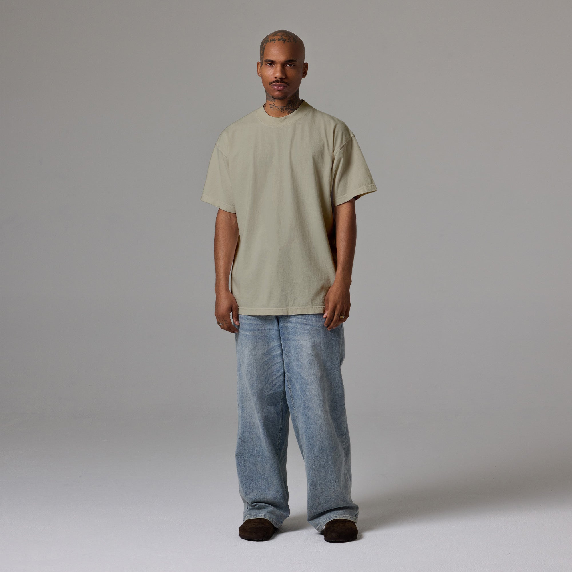 MENS MOCK NECK TEE 6 PACK