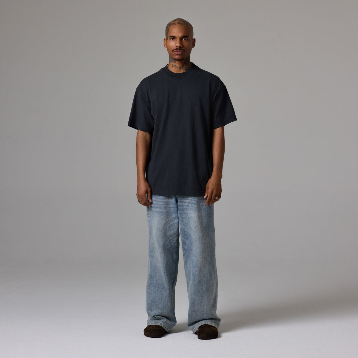 MENS MOCK NECK TEE 6 PACK