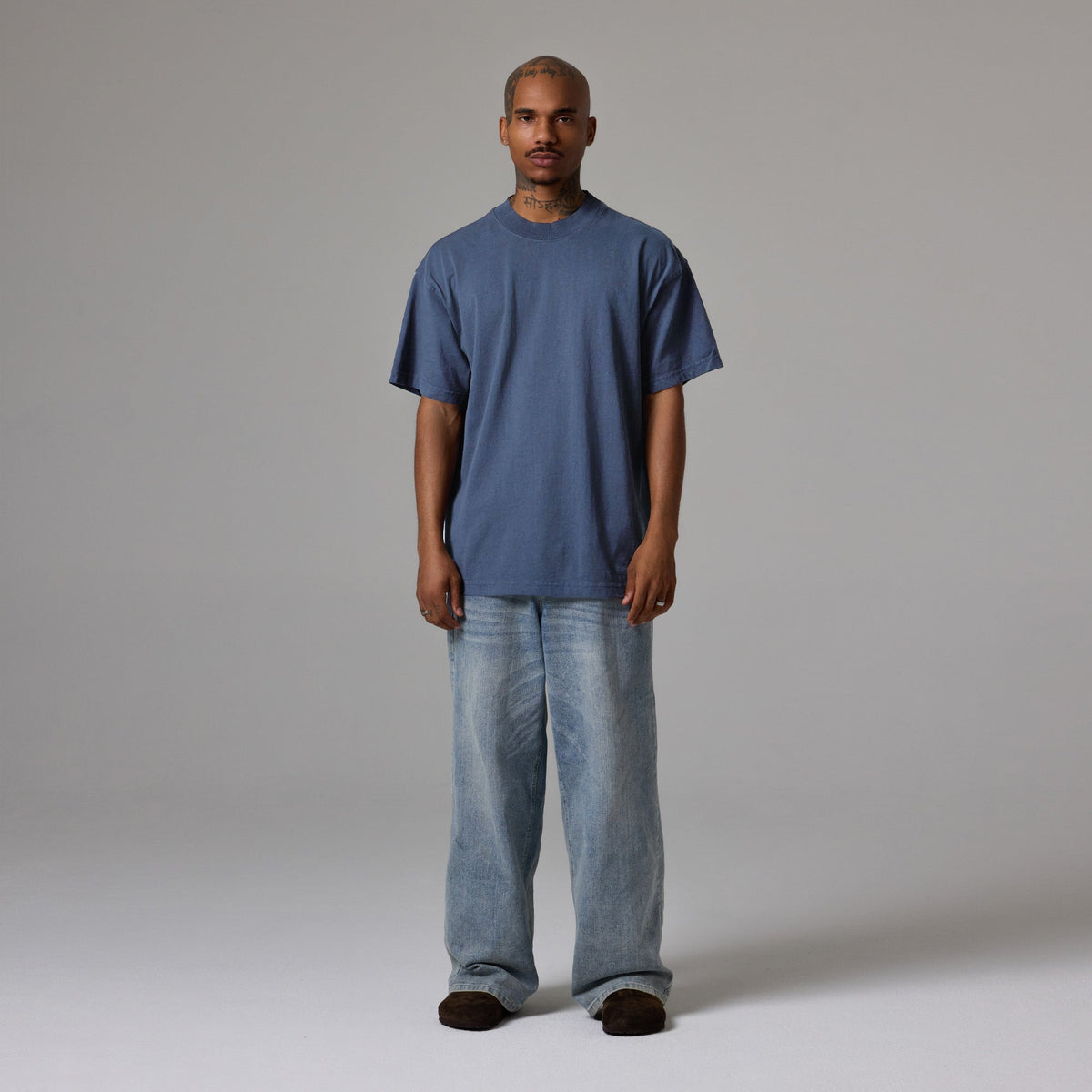 MENS MOCK NECK TEE 6 PACK