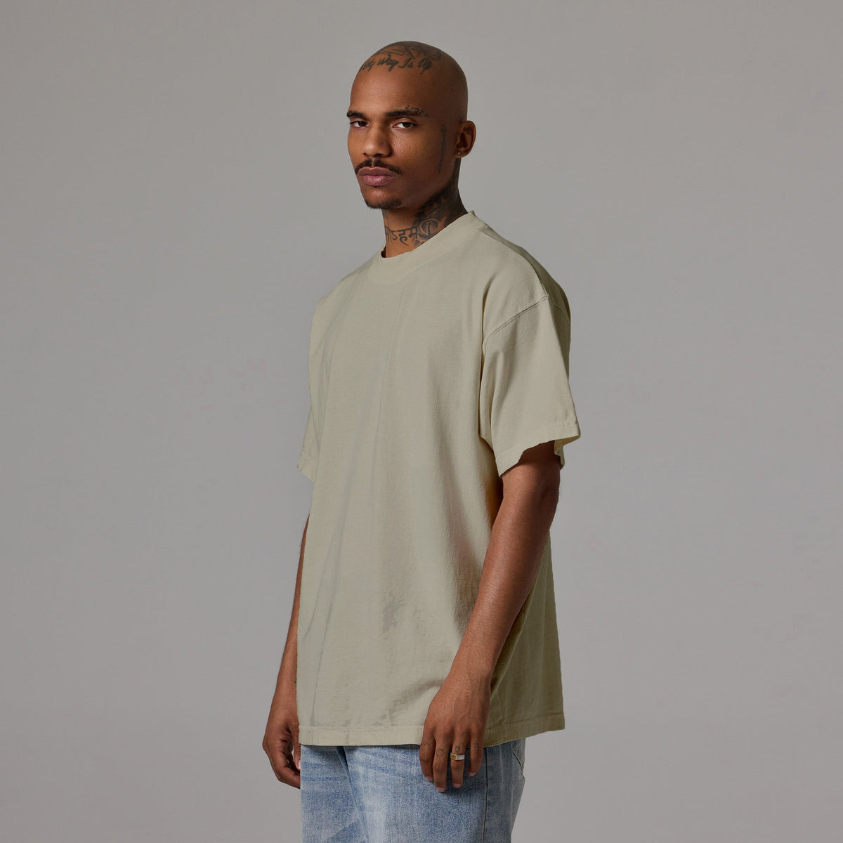 MENS MOCK NECK TEE 6 PACK