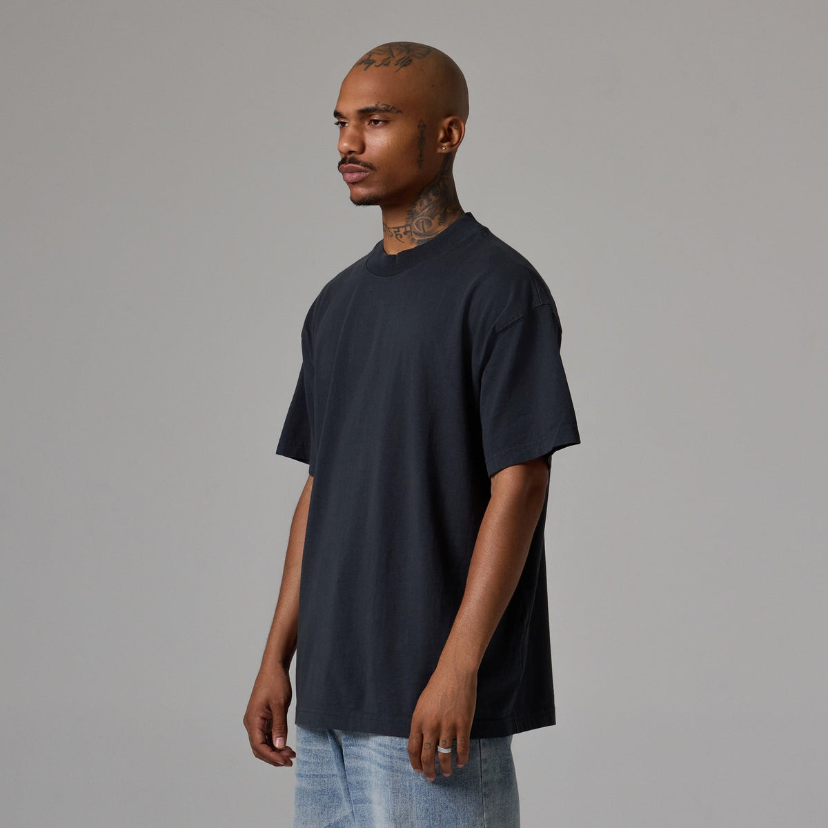 MENS MOCK NECK TEE 6 PACK