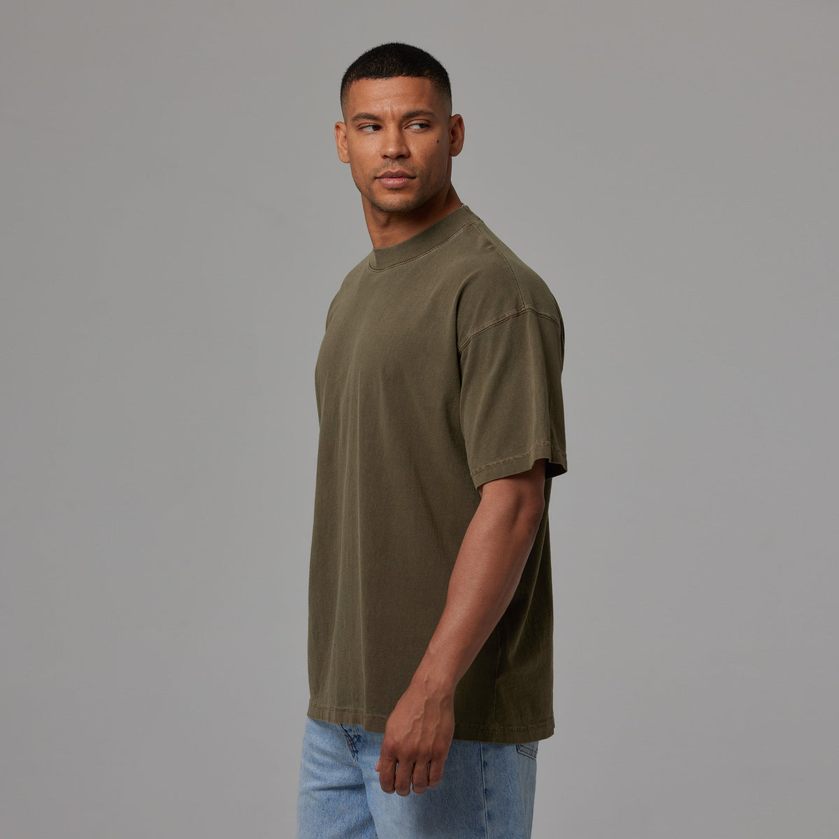 MENS MOCK NECK TEE 6 PACK