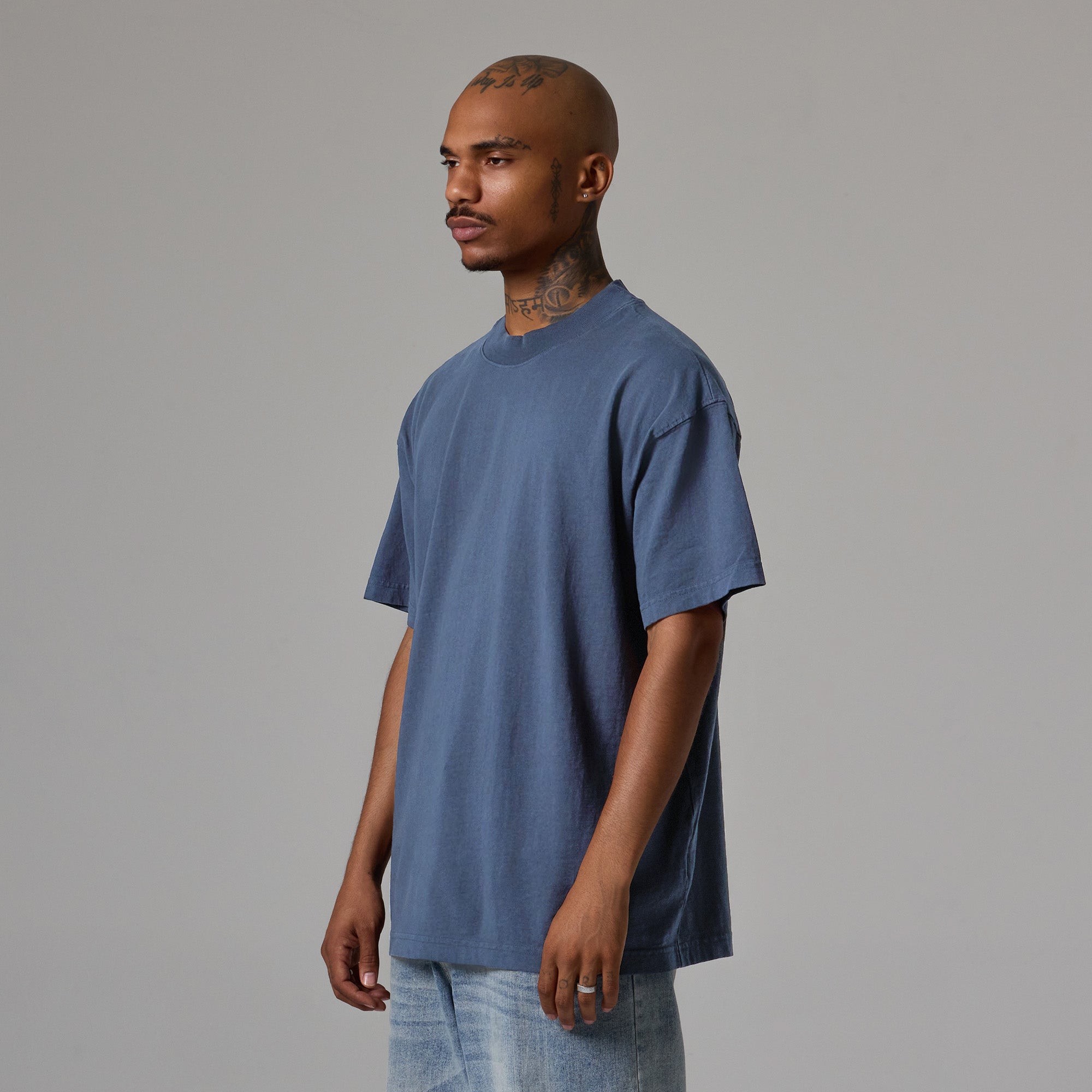 MENS MOCK NECK TEE 6 PACK