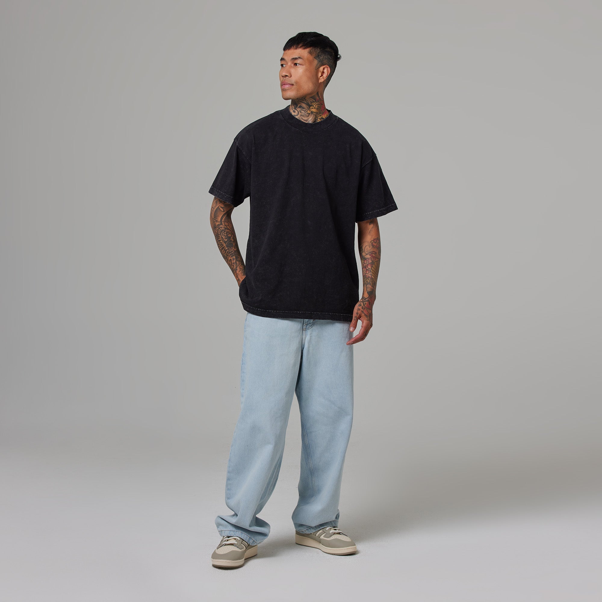 MENS MOCK NECK TEE