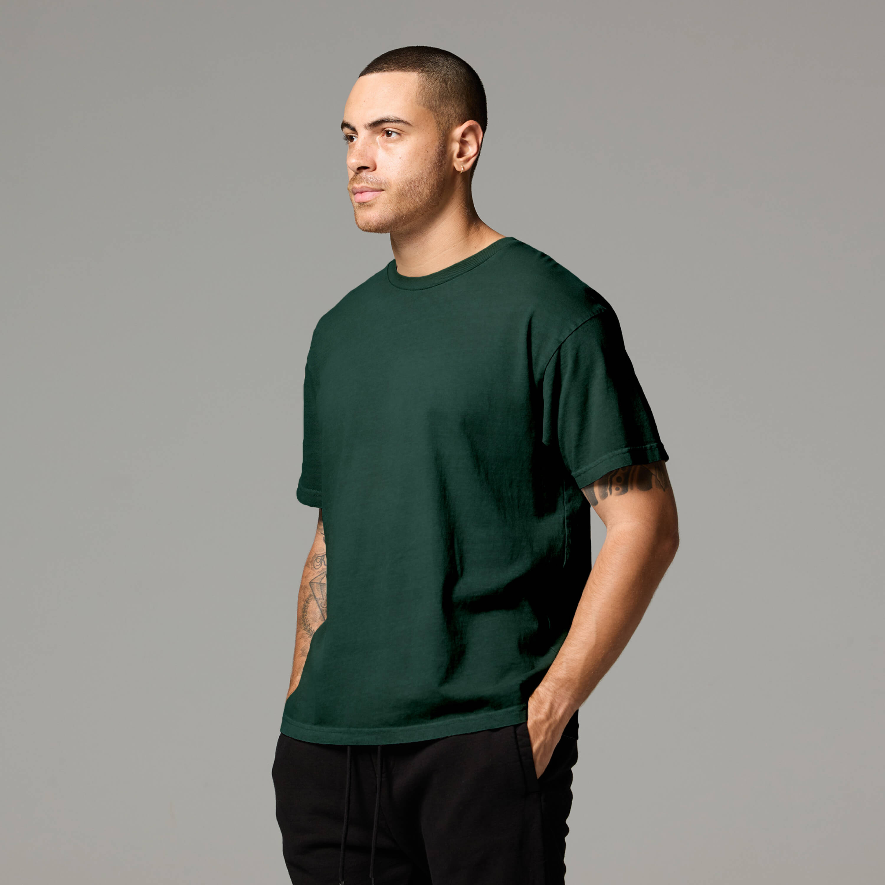 MENS DROP SHOULDER TEE 6 PACK