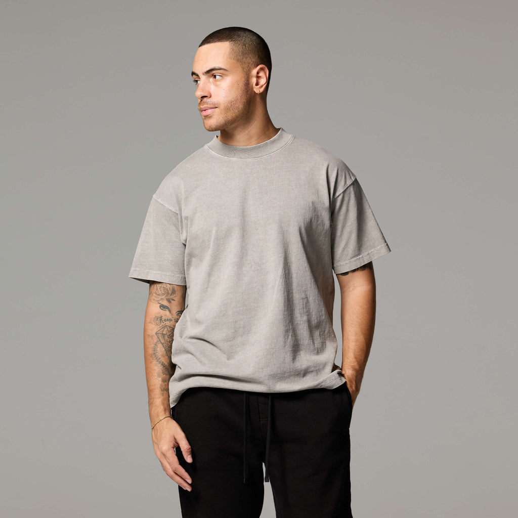 MENS MOCK NECK TEE 6 PACK
