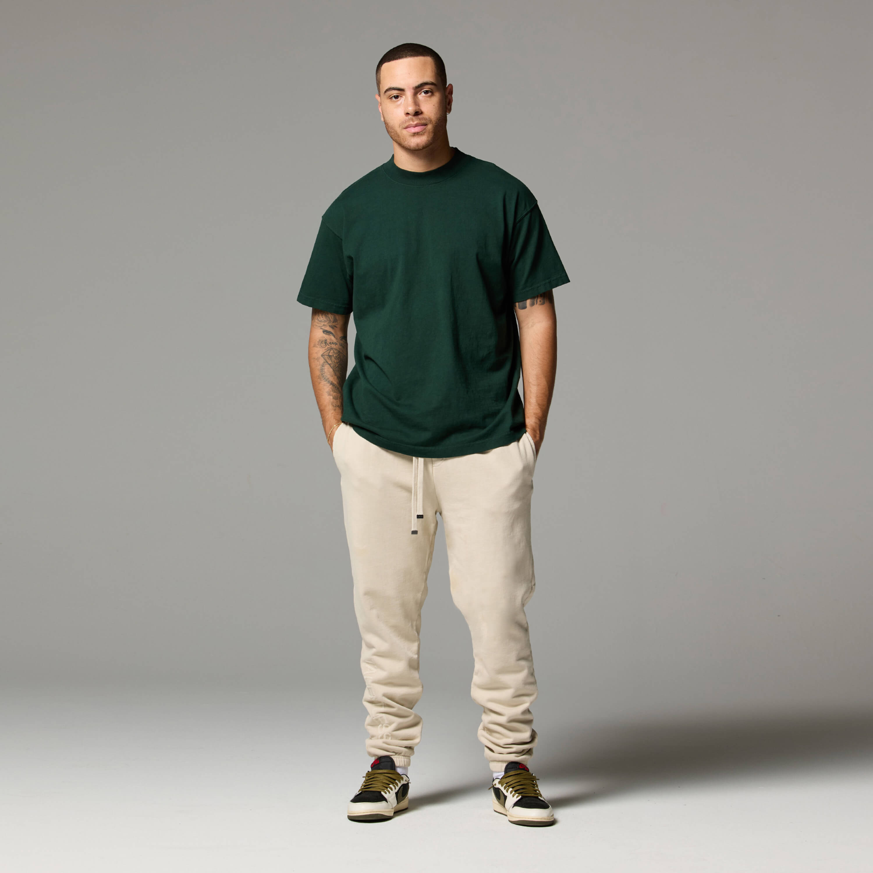 MENS MOCK NECK TEE 6 PACK