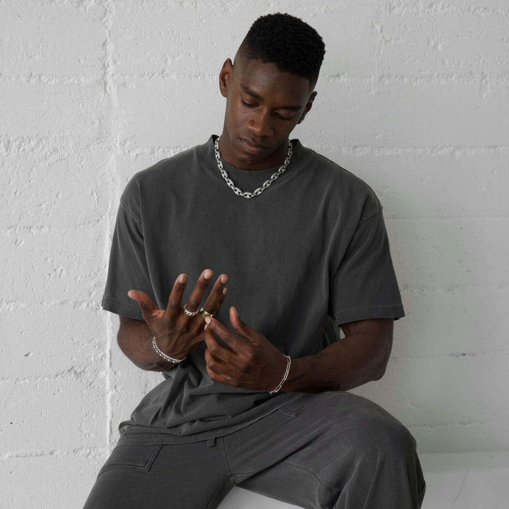 MENS MOCK NECK TEE 6 PACK