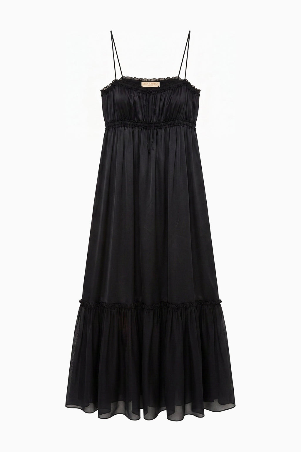 Marielle Cami Silk Dress - Noir