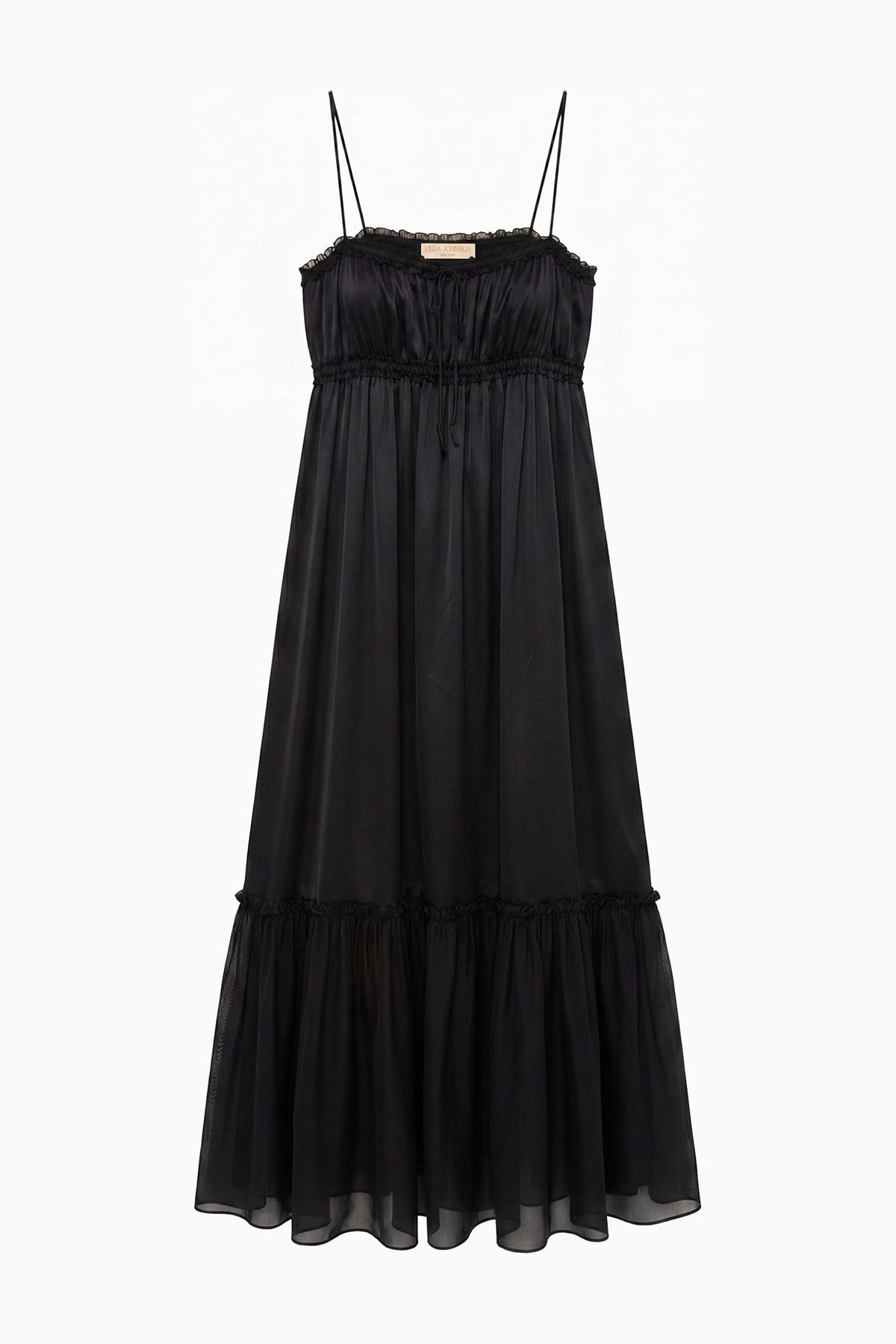 Marielle Cami Silk Dress - Noir