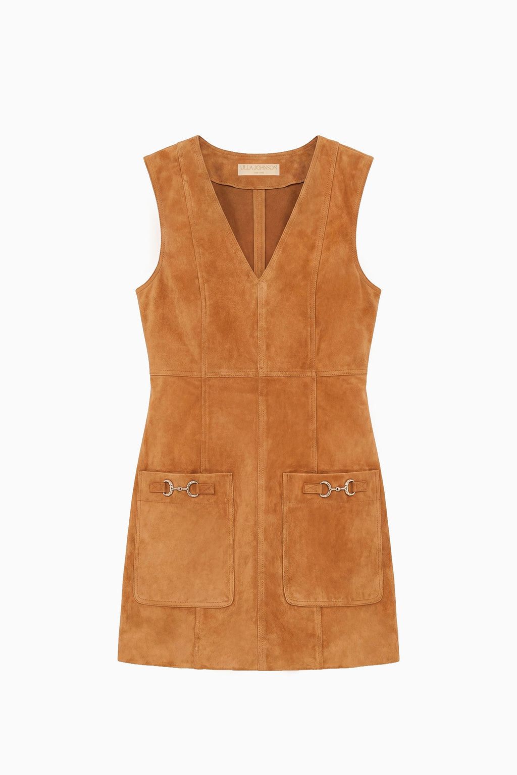 Sloane Suede Mini Dress - Cognac