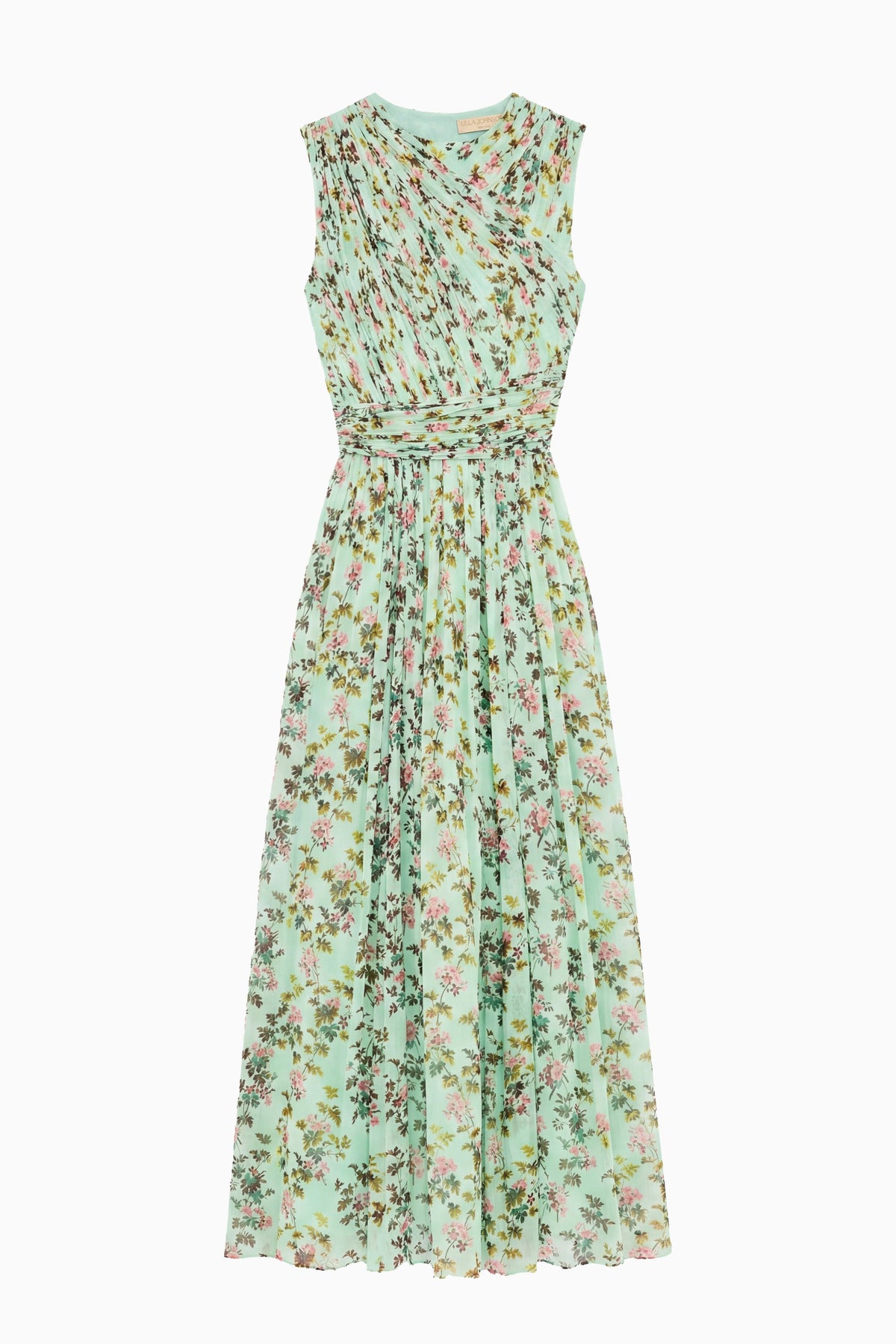 Celestina Silk Dress - Opaline