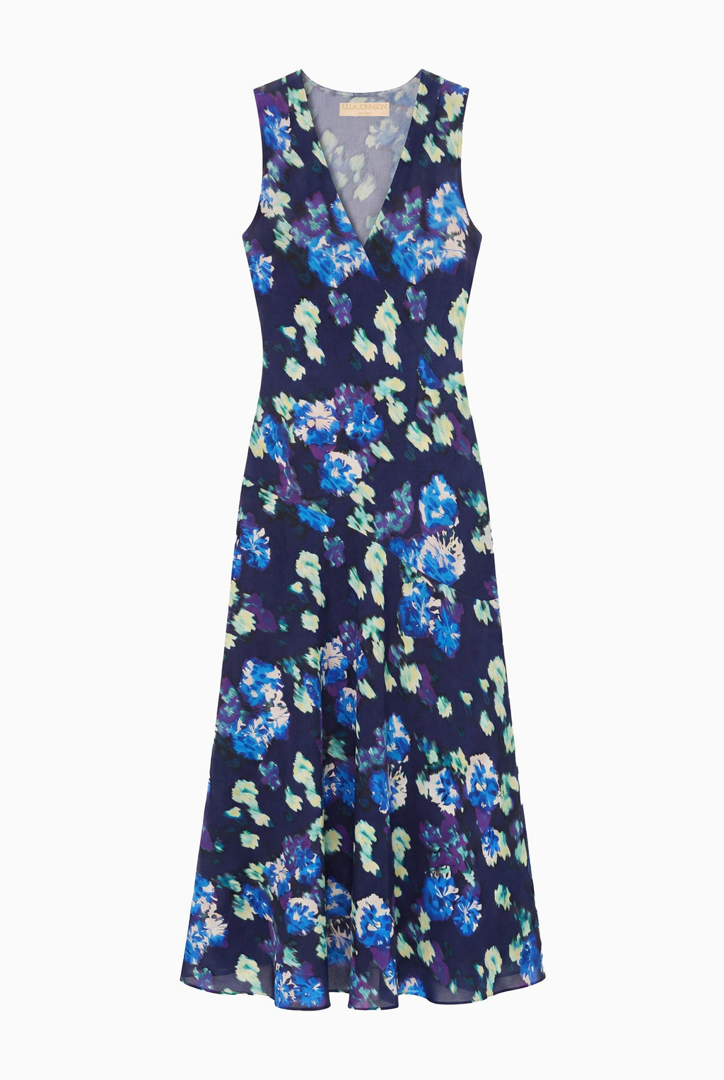 Elowen Silk Dress - Evening Bloom