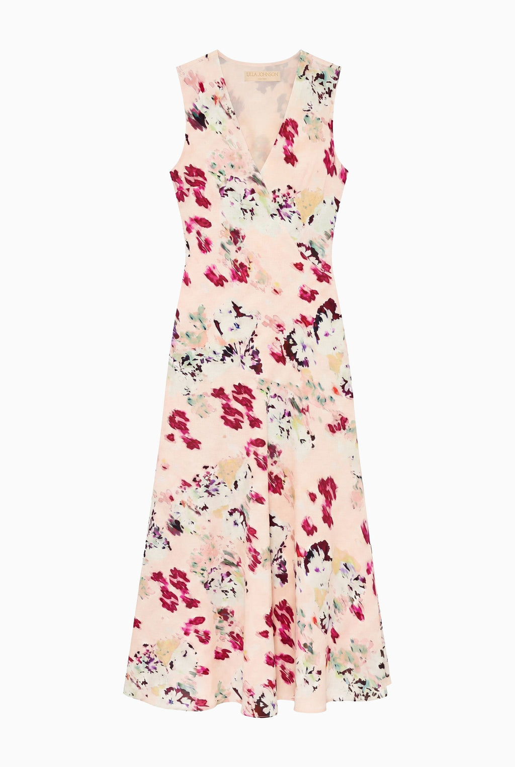 Elowen Silk Dress - Summer Garden
