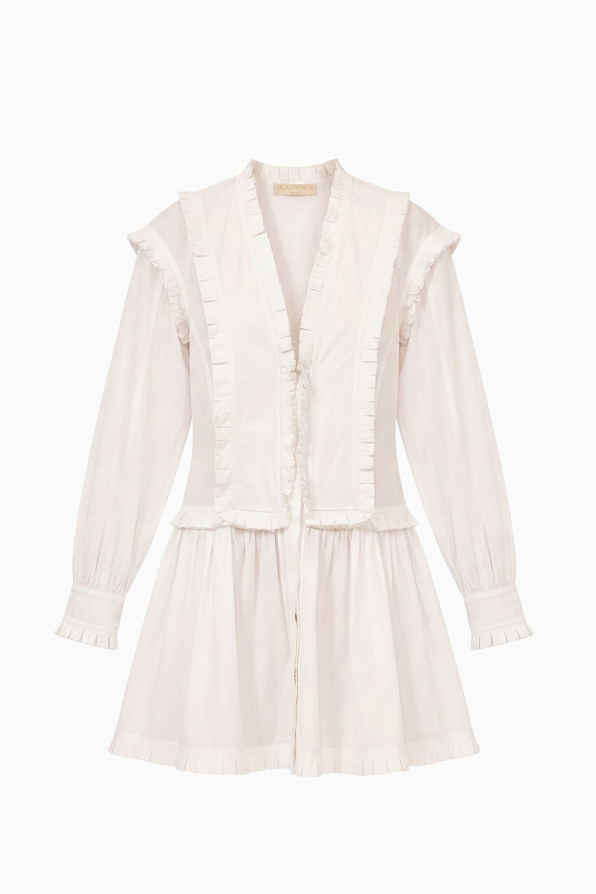 Beatrix Cotton Mini Dress - Cowrie