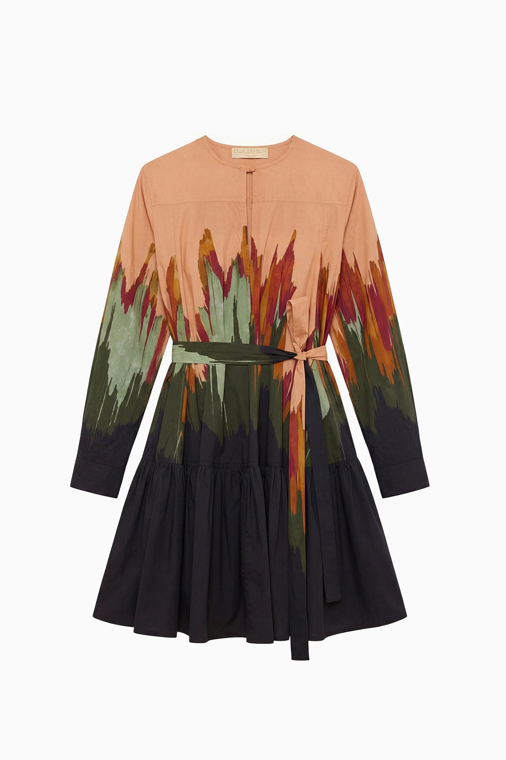 Noelia Mini Dress with Waist Tie - Agate