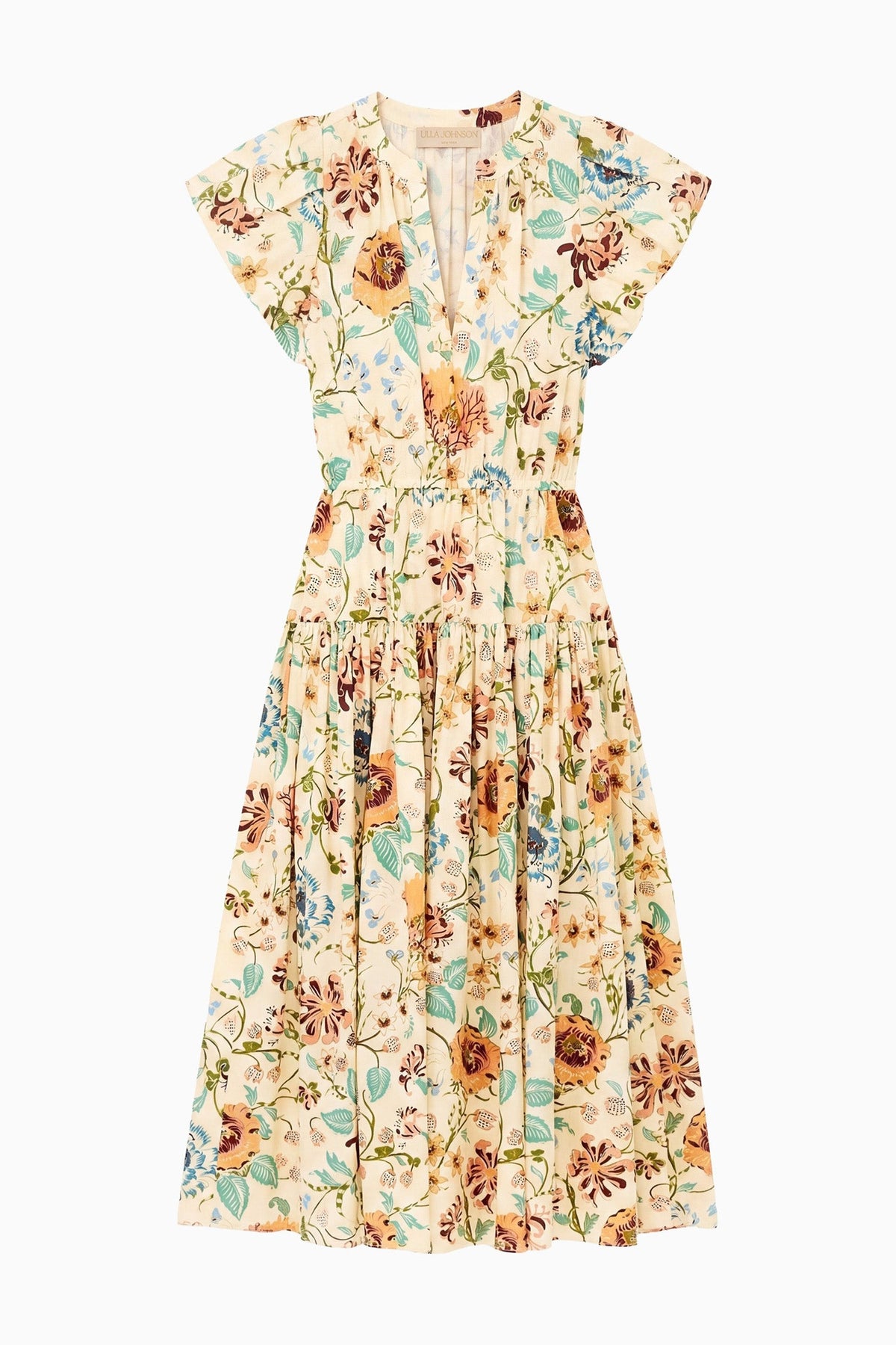 Marin Cotton Midi Dress - Abalone