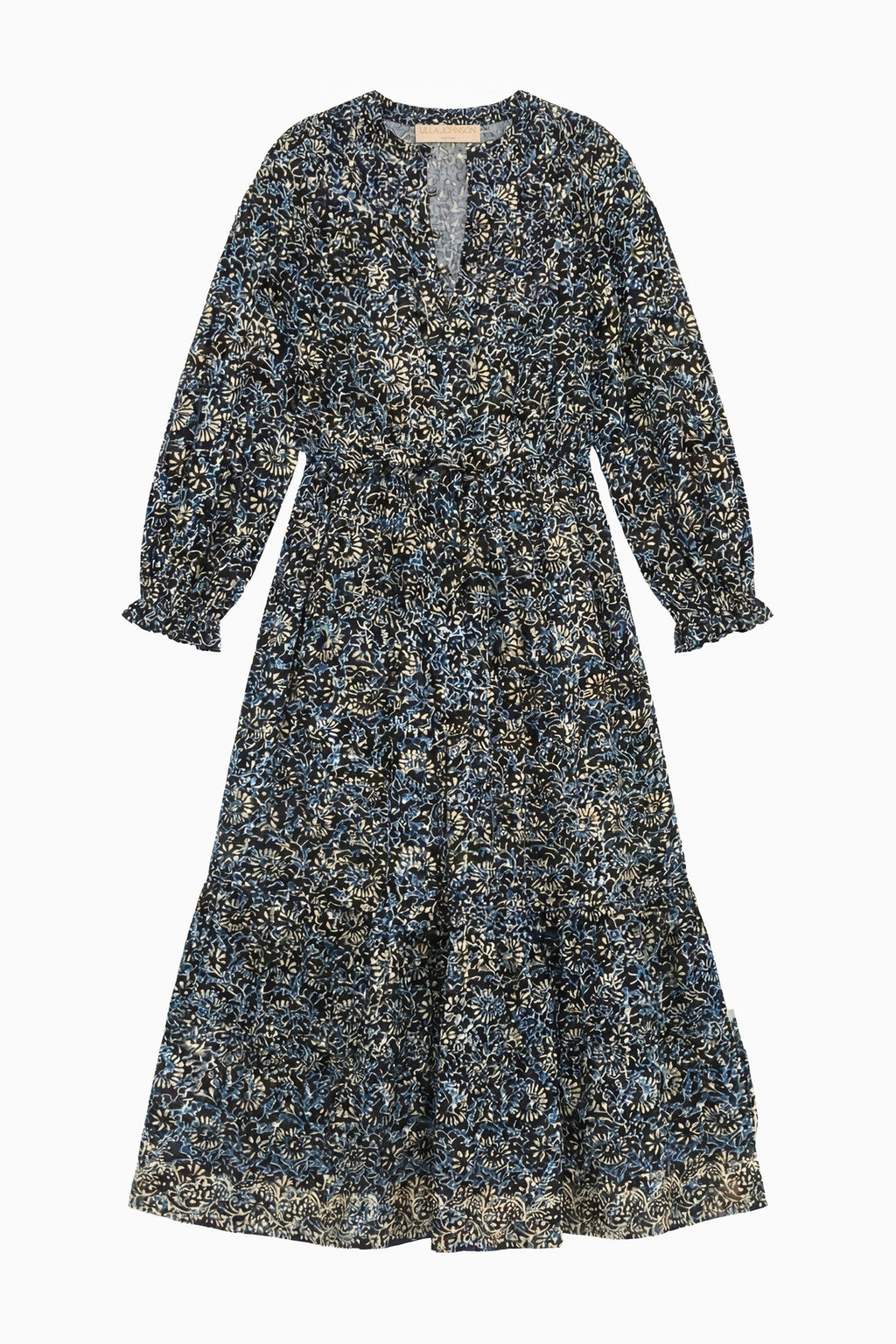 Serephina Cotton Dress - Midnight Bloom