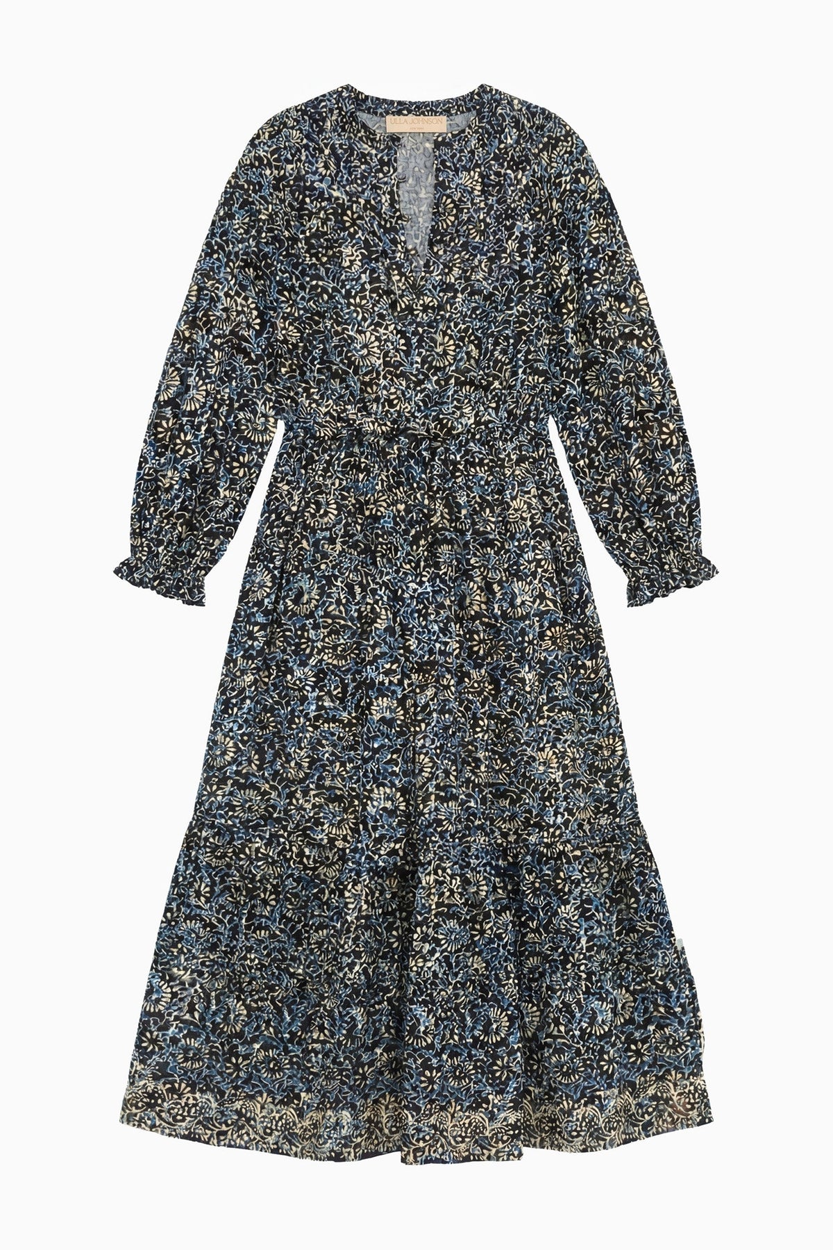 Serephina Cotton Dress - Midnight Bloom