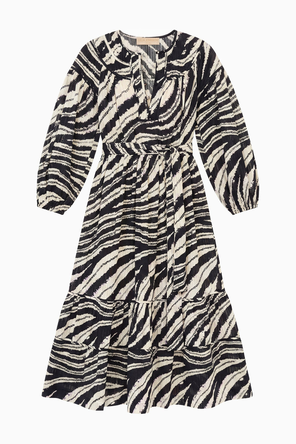 Serephina Cotton Dress - Shibori Wave