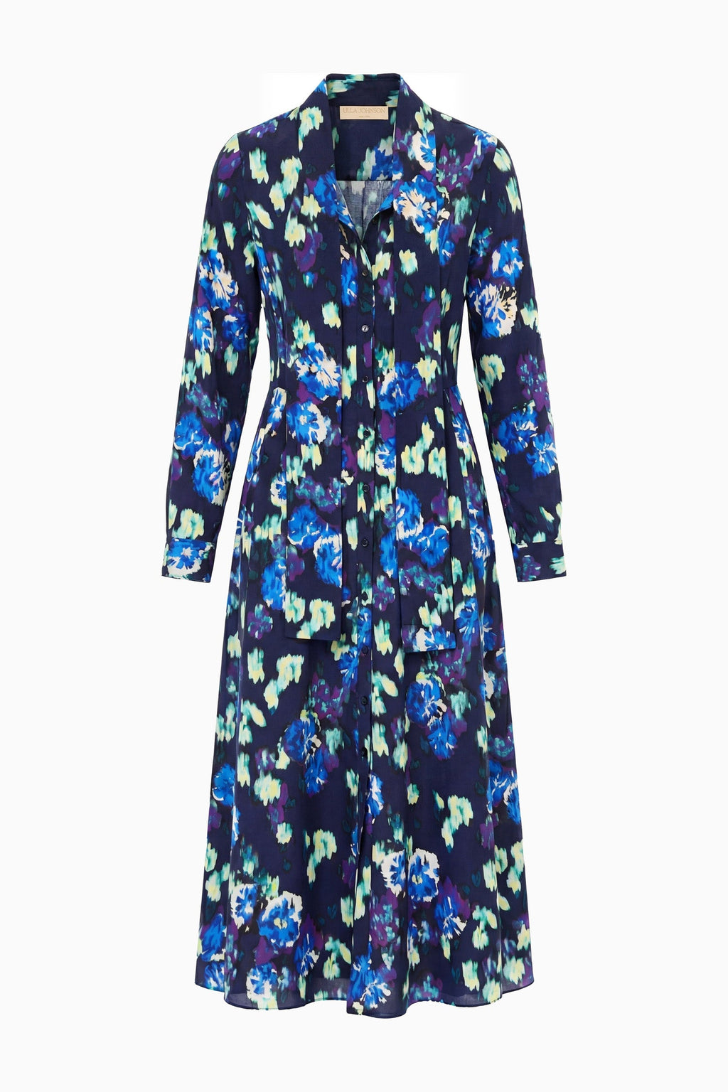 Evanthe Silk Dress - Evening Bloom