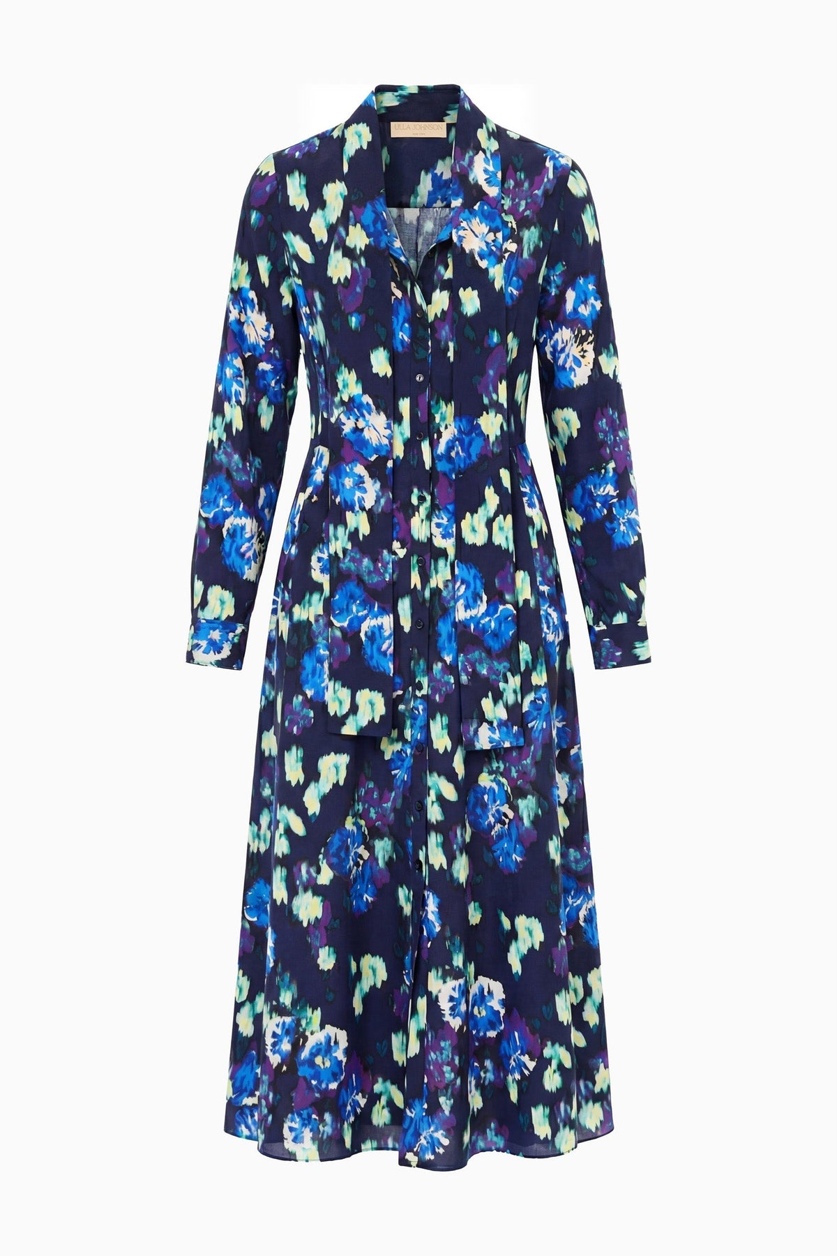 Evanthe Silk Dress - Evening Bloom