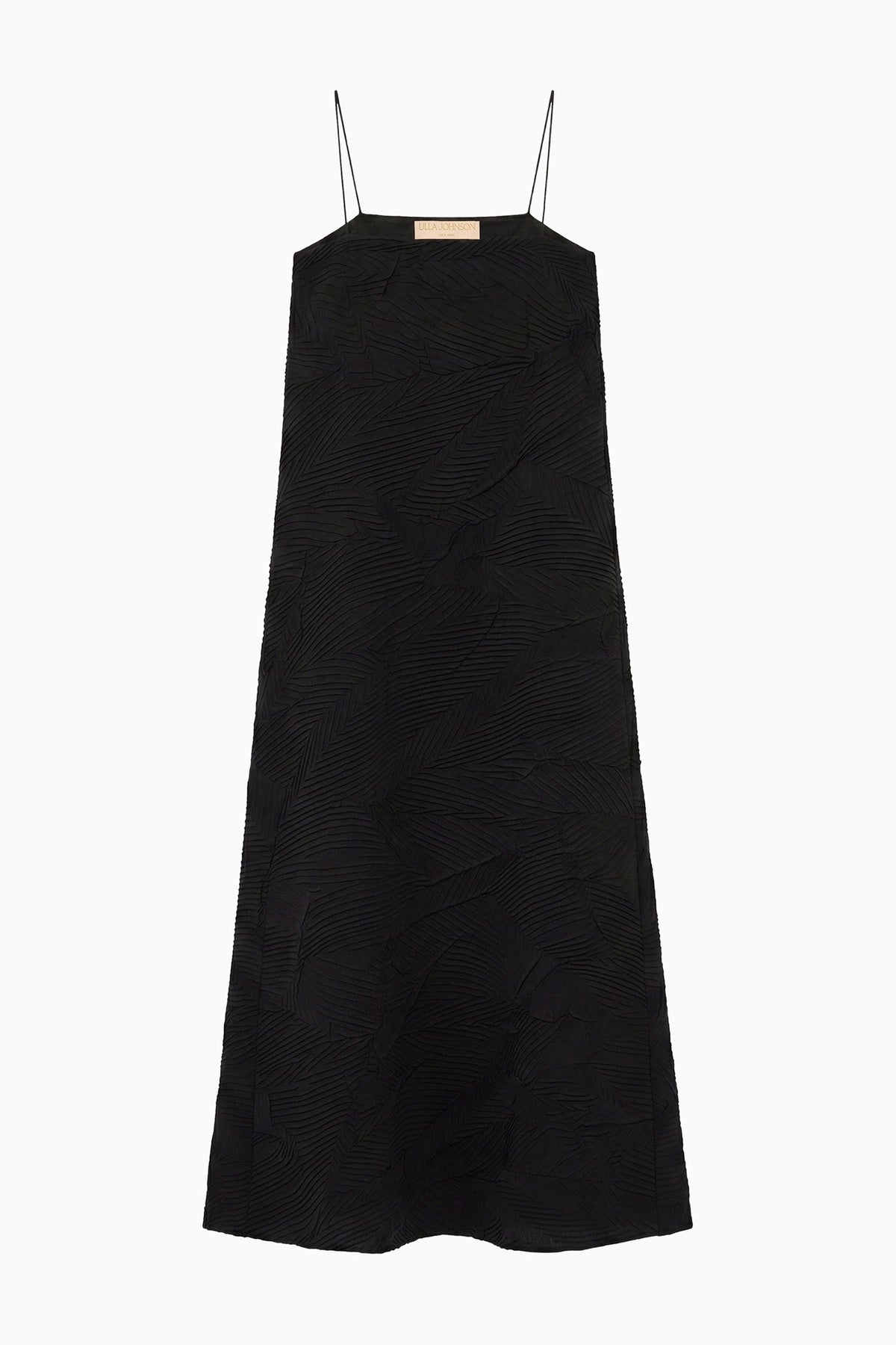 Landscape Satin Dress - Noir