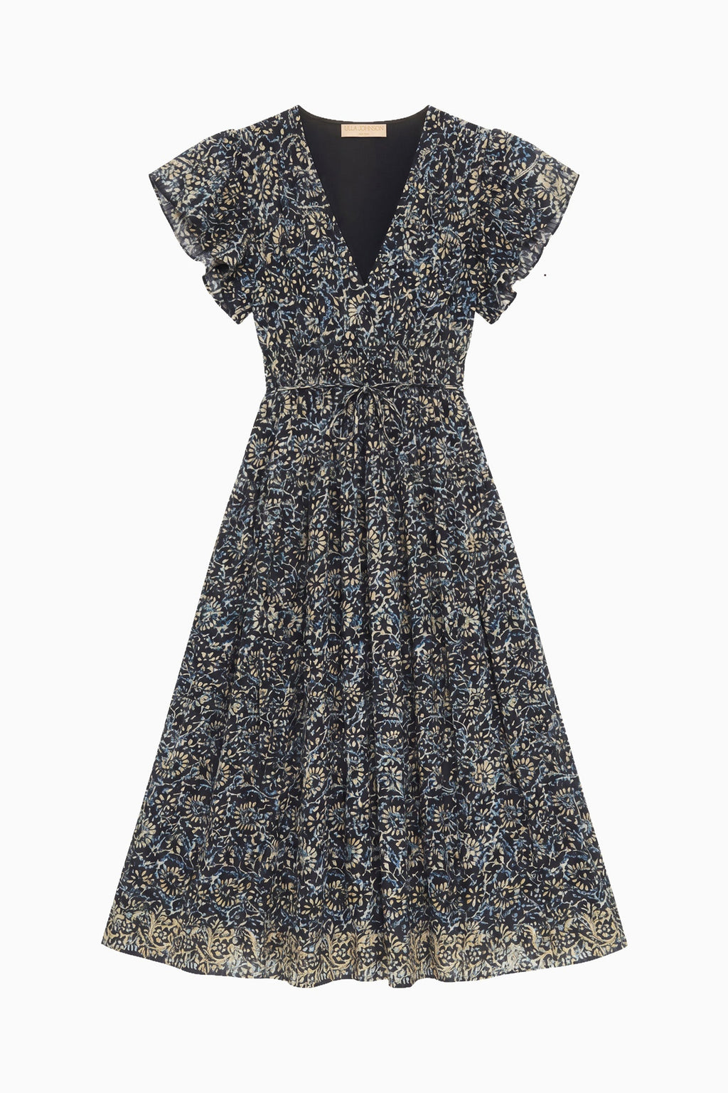 Lyria Cotton Dress - Midnight Bloom