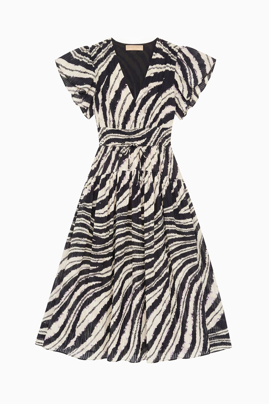 Lyria Cotton Dress - Shibori Wave