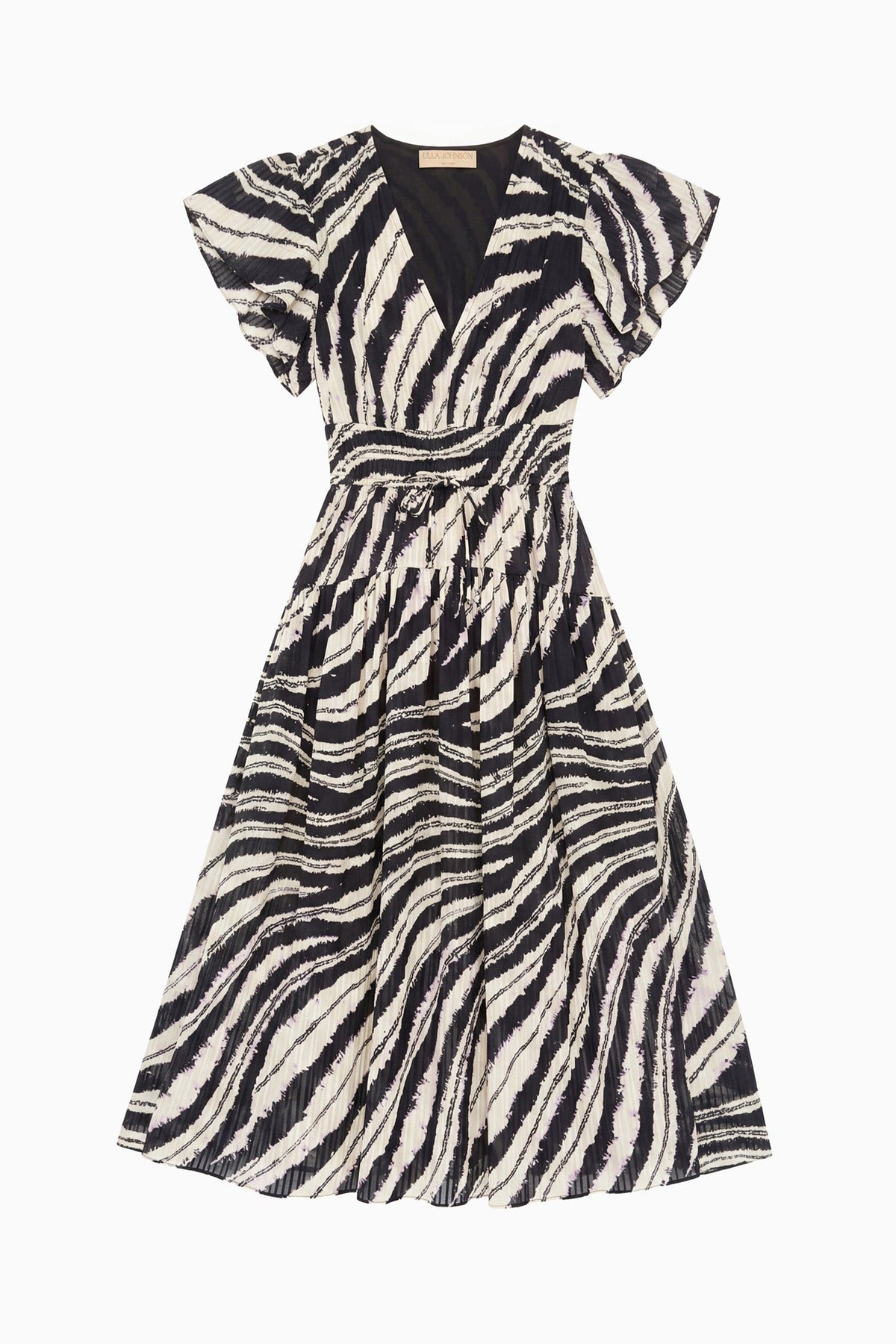 Lyria Cotton Dress - Shibori Wave