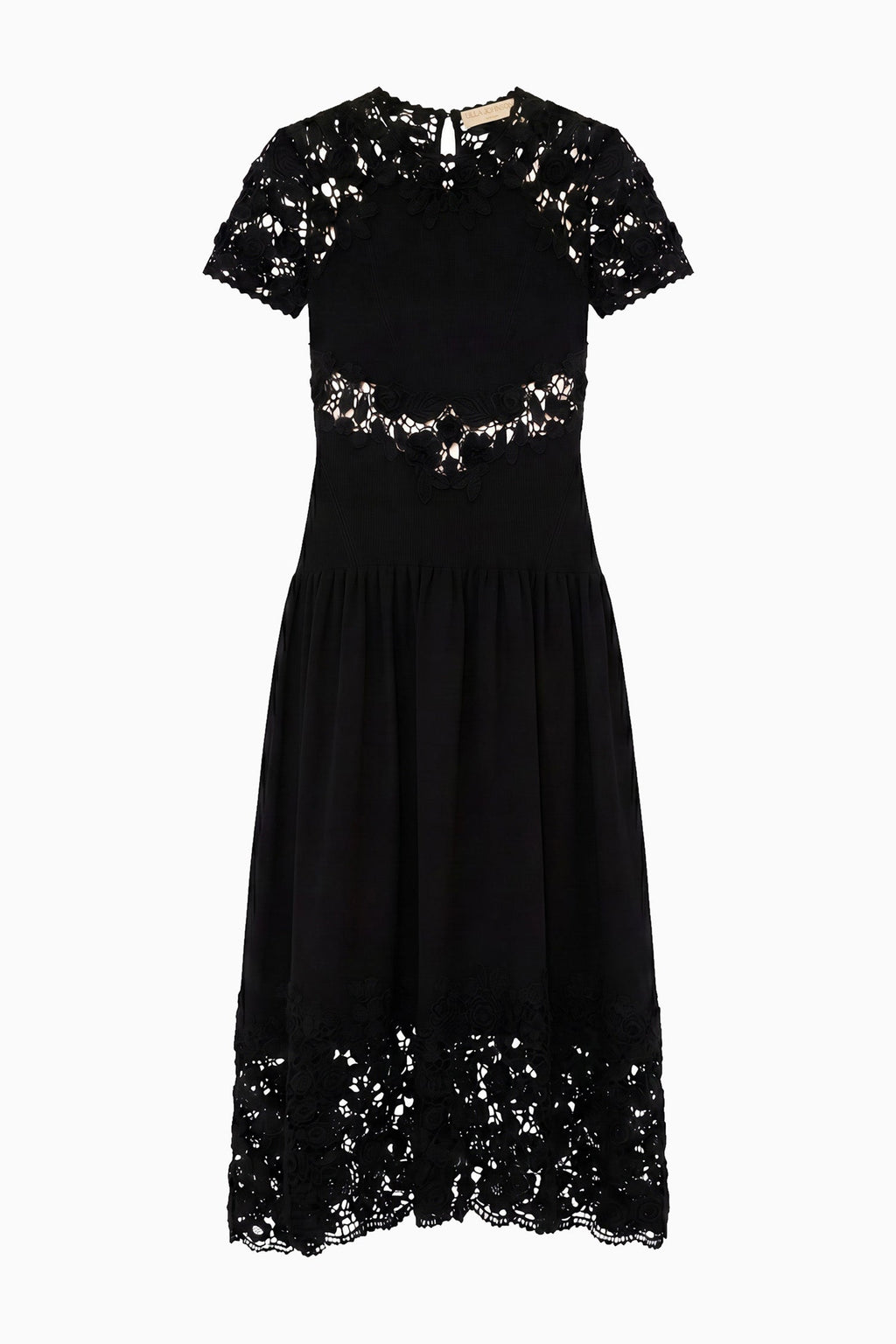 Sabrina Crochet Dress - Noir
