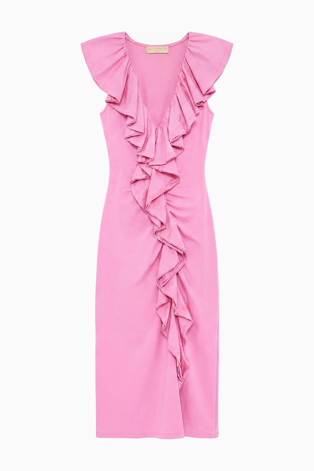 Chiara Cotton Ruffle Dress - Petunia
