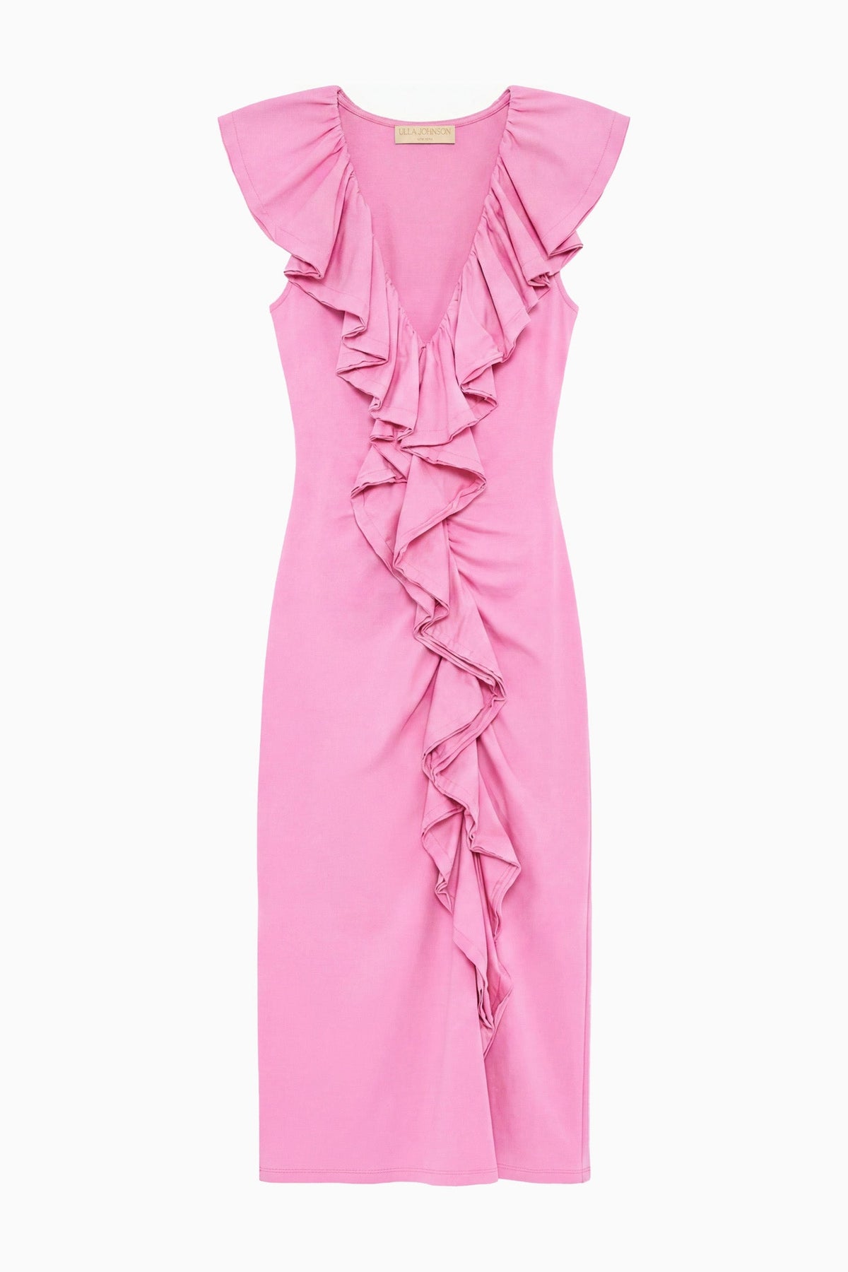 Chiara Cotton Ruffle Dress - Petunia