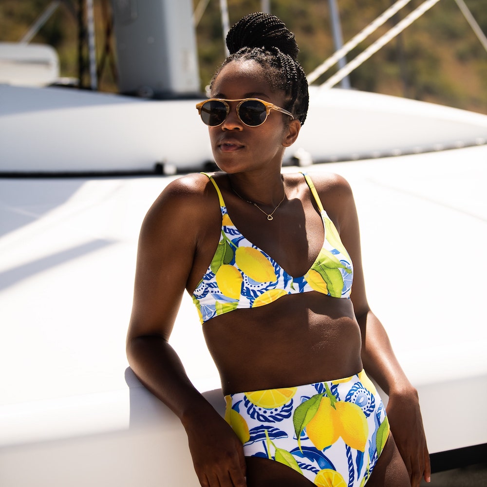 The Positano - High Waist Bikini Bottom