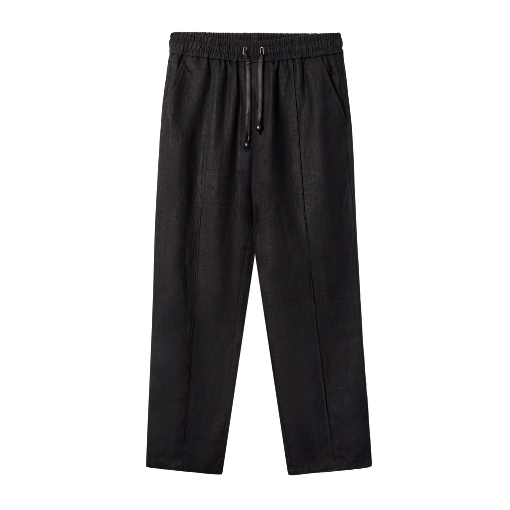 Easy-Going Pants (Black Linen)